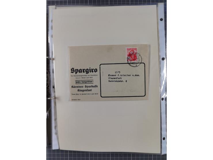 1756/1993 (ca.), reichhaltige Heimatsammlung “KLAGENFURT” mit über 650 Briefen und Karten, ab Vorphilatelie, dabei auch Posts