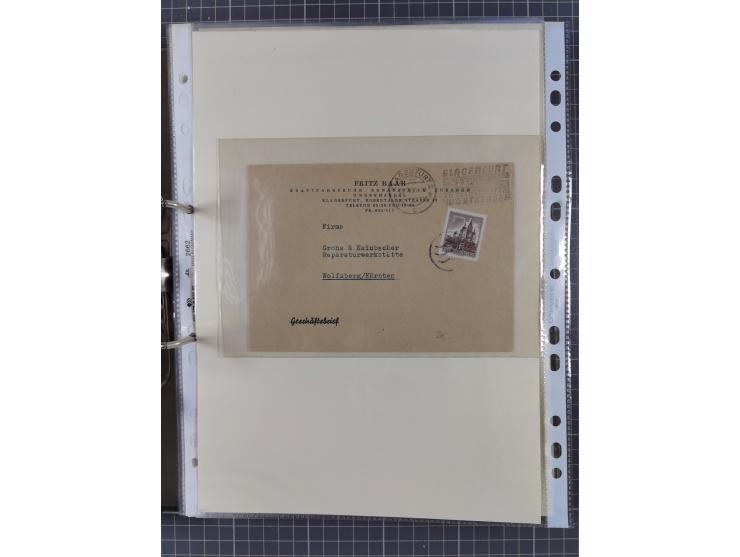 1756/1993 (ca.), reichhaltige Heimatsammlung “KLAGENFURT” mit über 650 Briefen und Karten, ab Vorphilatelie, dabei auch Posts