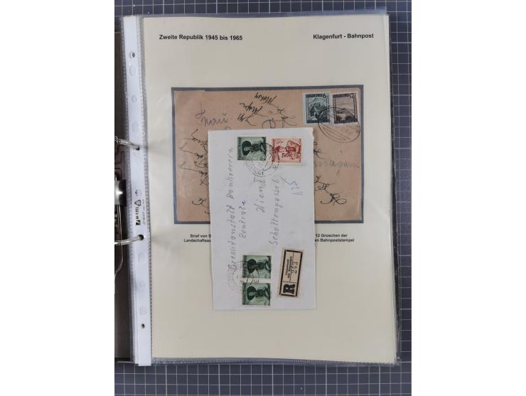 1756/1993 (ca.), reichhaltige Heimatsammlung “KLAGENFURT” mit über 650 Briefen und Karten, ab Vorphilatelie, dabei auch Posts