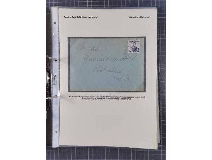 1756/1993 (ca.), reichhaltige Heimatsammlung “KLAGENFURT” mit über 650 Briefen und Karten, ab Vorphilatelie, dabei auch Posts