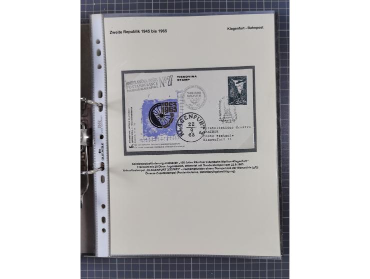 1756/1993 (ca.), reichhaltige Heimatsammlung “KLAGENFURT” mit über 650 Briefen und Karten, ab Vorphilatelie, dabei auch Posts