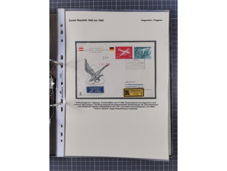 1756/1993 (ca.), reichhaltige Heimatsammlung “KLAGENFURT” mit über 650 Briefen und Karten, ab Vorphilatelie, dabei auch Posts