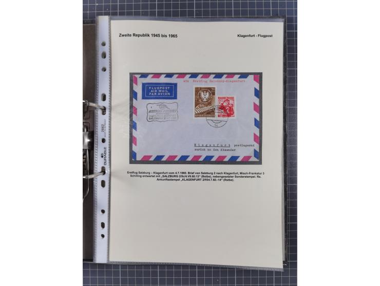 1756/1993 (ca.), reichhaltige Heimatsammlung “KLAGENFURT” mit über 650 Briefen und Karten, ab Vorphilatelie, dabei auch Posts