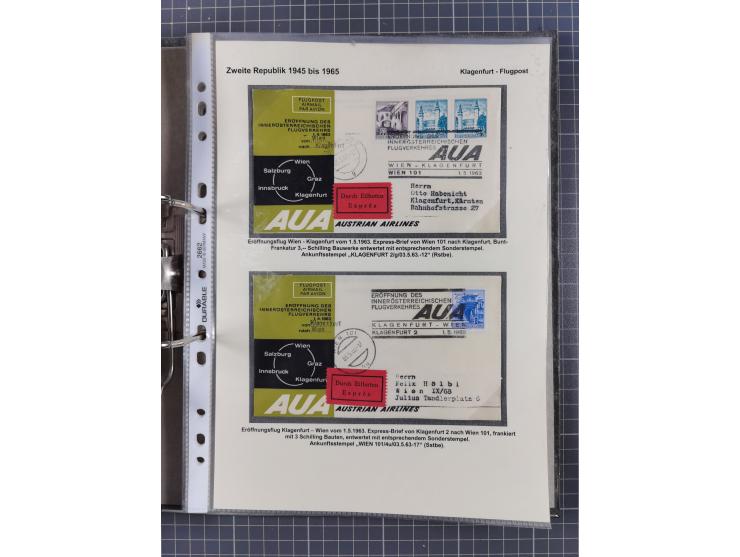 1756/1993 (ca.), reichhaltige Heimatsammlung “KLAGENFURT” mit über 650 Briefen und Karten, ab Vorphilatelie, dabei auch Posts