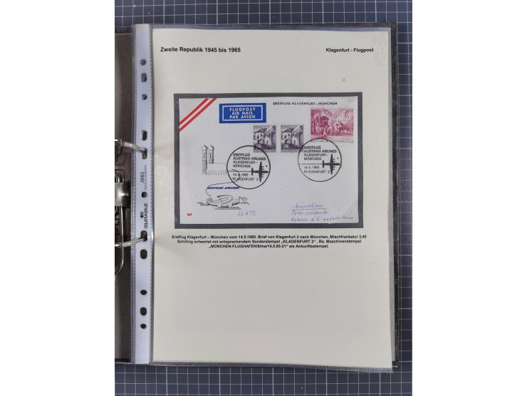 1756/1993 (ca.), reichhaltige Heimatsammlung “KLAGENFURT” mit über 650 Briefen und Karten, ab Vorphilatelie, dabei auch Posts