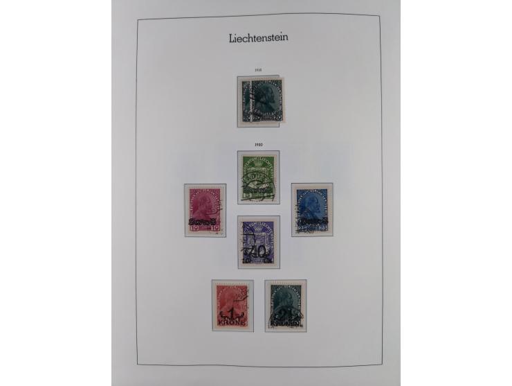 1912/85, Sammlung in gestempelter Erhaltung auf Leuchtturm Vordruckblättern ab 1-3, dabei Mi.3ya, 53-60, 72-77, 82-89, 94-107