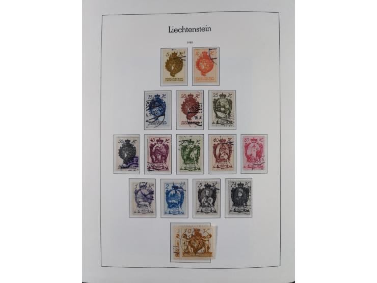 1912/85, Sammlung in gestempelter Erhaltung auf Leuchtturm Vordruckblättern ab 1-3, dabei Mi.3ya, 53-60, 72-77, 82-89, 94-107