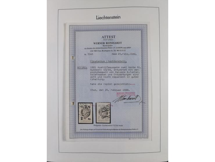 1912/85, Sammlung in gestempelter Erhaltung auf Leuchtturm Vordruckblättern ab 1-3, dabei Mi.3ya, 53-60, 72-77, 82-89, 94-107