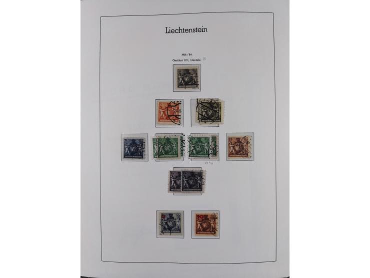 1912/85, Sammlung in gestempelter Erhaltung auf Leuchtturm Vordruckblättern ab 1-3, dabei Mi.3ya, 53-60, 72-77, 82-89, 94-107