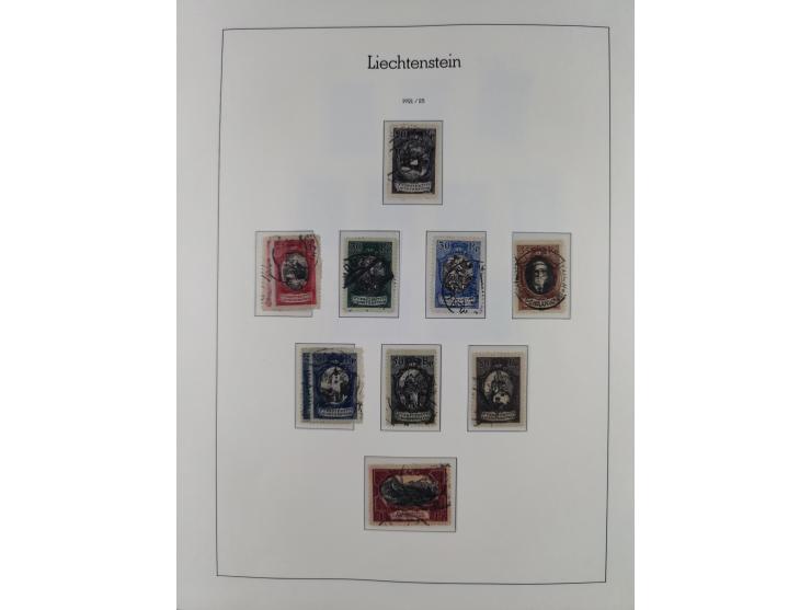 1912/85, Sammlung in gestempelter Erhaltung auf Leuchtturm Vordruckblättern ab 1-3, dabei Mi.3ya, 53-60, 72-77, 82-89, 94-107