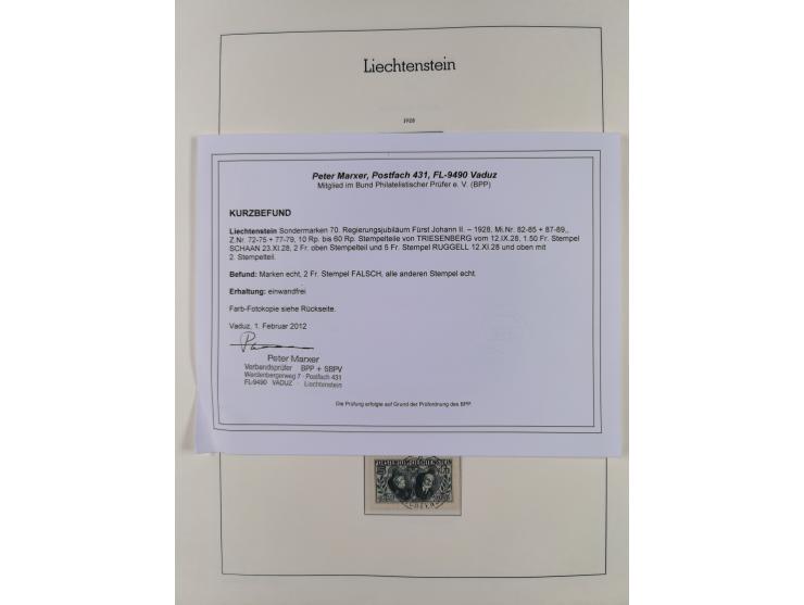 1912/85, Sammlung in gestempelter Erhaltung auf Leuchtturm Vordruckblättern ab 1-3, dabei Mi.3ya, 53-60, 72-77, 82-89, 94-107