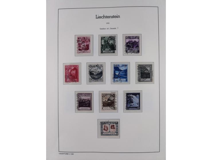 1912/85, Sammlung in gestempelter Erhaltung auf Leuchtturm Vordruckblättern ab 1-3, dabei Mi.3ya, 53-60, 72-77, 82-89, 94-107