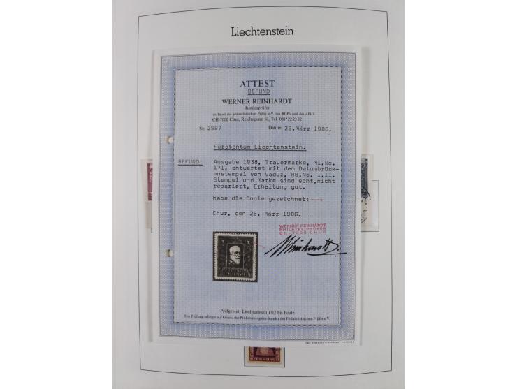 1912/85, Sammlung in gestempelter Erhaltung auf Leuchtturm Vordruckblättern ab 1-3, dabei Mi.3ya, 53-60, 72-77, 82-89, 94-107