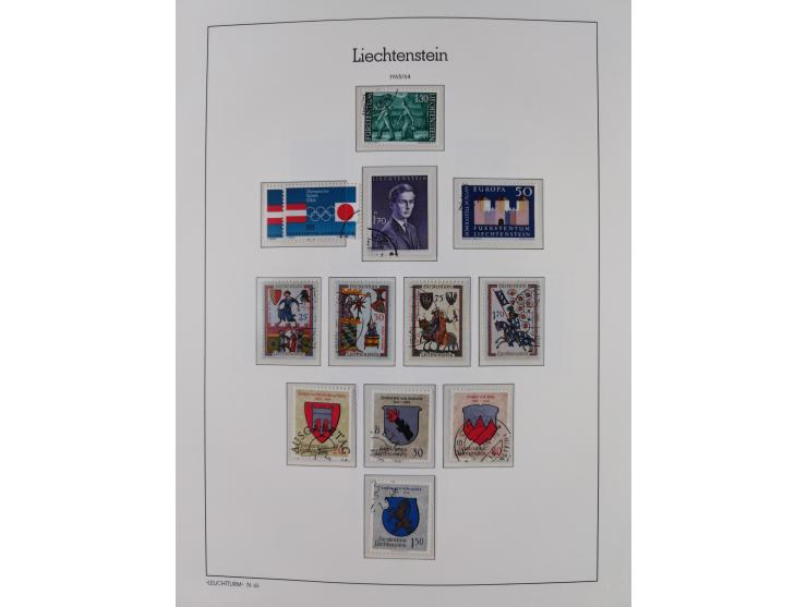 1912/85, Sammlung in gestempelter Erhaltung auf Leuchtturm Vordruckblättern ab 1-3, dabei Mi.3ya, 53-60, 72-77, 82-89, 94-107