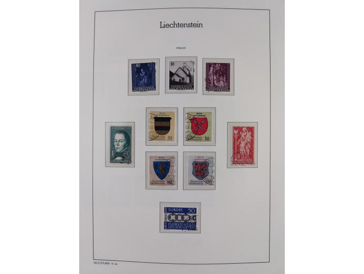 1912/85, Sammlung in gestempelter Erhaltung auf Leuchtturm Vordruckblättern ab 1-3, dabei Mi.3ya, 53-60, 72-77, 82-89, 94-107