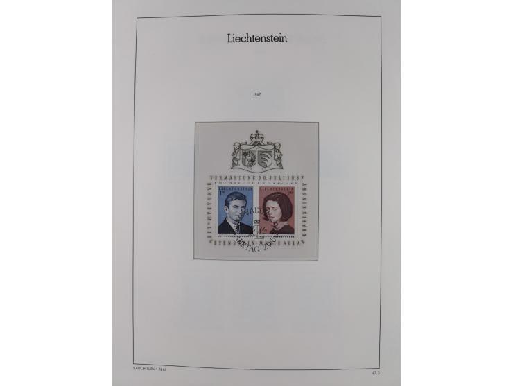 1912/85, Sammlung in gestempelter Erhaltung auf Leuchtturm Vordruckblättern ab 1-3, dabei Mi.3ya, 53-60, 72-77, 82-89, 94-107