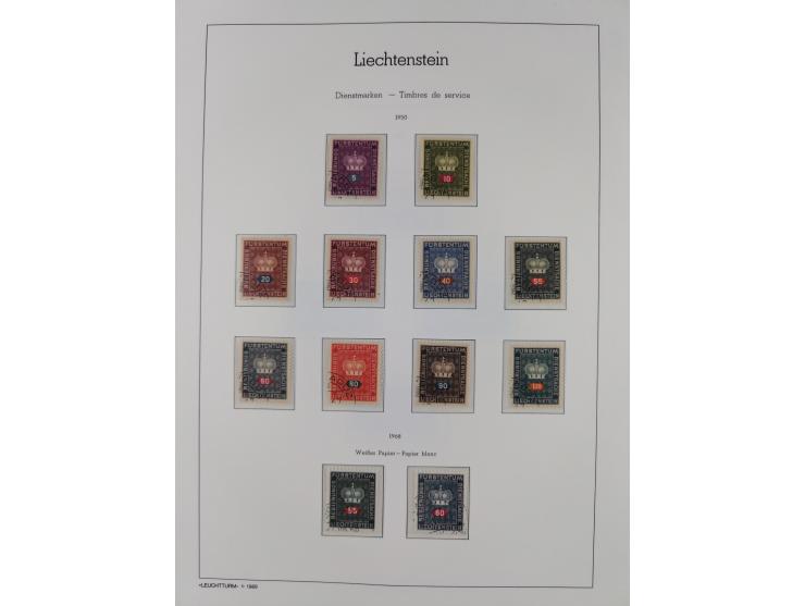 1912/85, Sammlung in gestempelter Erhaltung auf Leuchtturm Vordruckblättern ab 1-3, dabei Mi.3ya, 53-60, 72-77, 82-89, 94-107