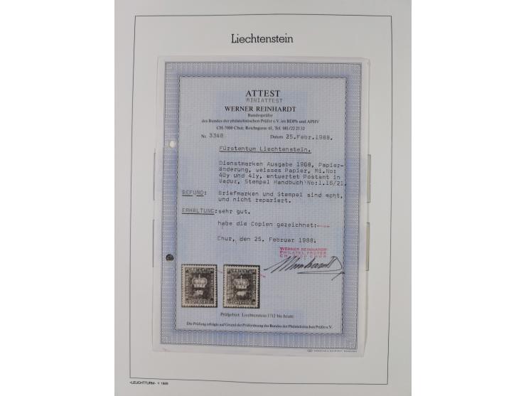 1912/85, Sammlung in gestempelter Erhaltung auf Leuchtturm Vordruckblättern ab 1-3, dabei Mi.3ya, 53-60, 72-77, 82-89, 94-107