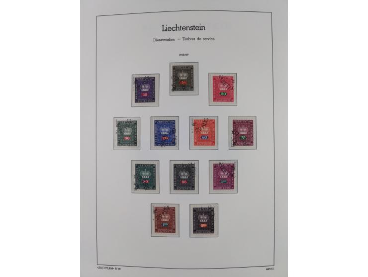 1912/85, Sammlung in gestempelter Erhaltung auf Leuchtturm Vordruckblättern ab 1-3, dabei Mi.3ya, 53-60, 72-77, 82-89, 94-107