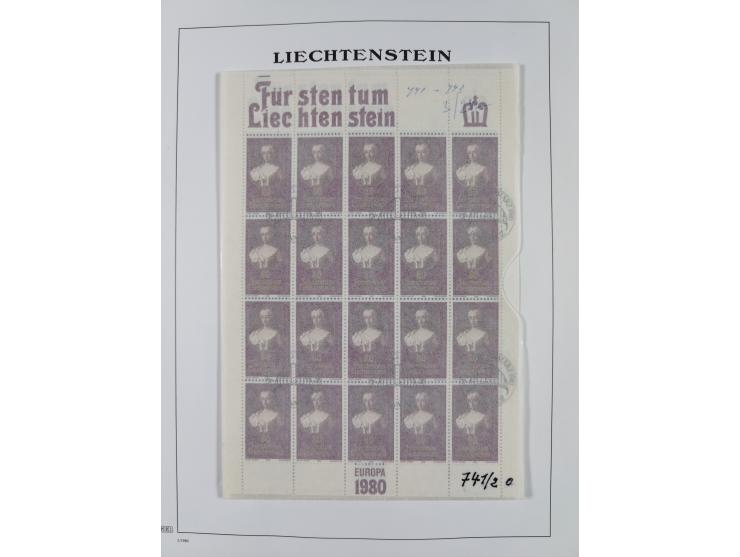 1912/85, Sammlung in gestempelter Erhaltung auf Leuchtturm Vordruckblättern ab 1-3, dabei Mi.3ya, 53-60, 72-77, 82-89, 94-107