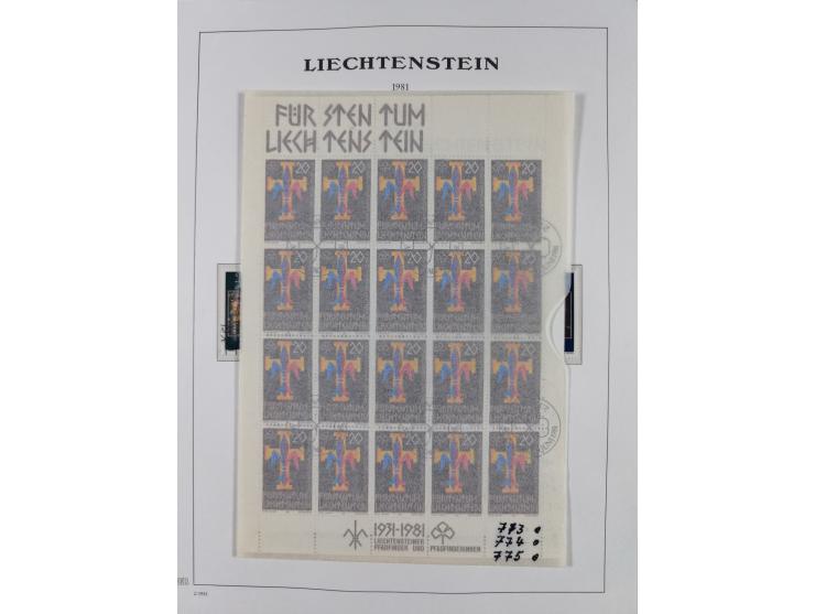 1912/85, Sammlung in gestempelter Erhaltung auf Leuchtturm Vordruckblättern ab 1-3, dabei Mi.3ya, 53-60, 72-77, 82-89, 94-107