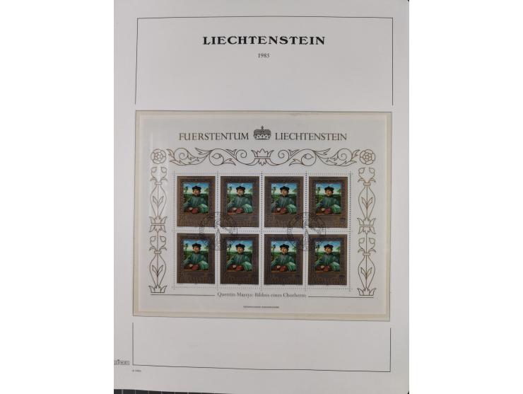 1912/85, Sammlung in gestempelter Erhaltung auf Leuchtturm Vordruckblättern ab 1-3, dabei Mi.3ya, 53-60, 72-77, 82-89, 94-107