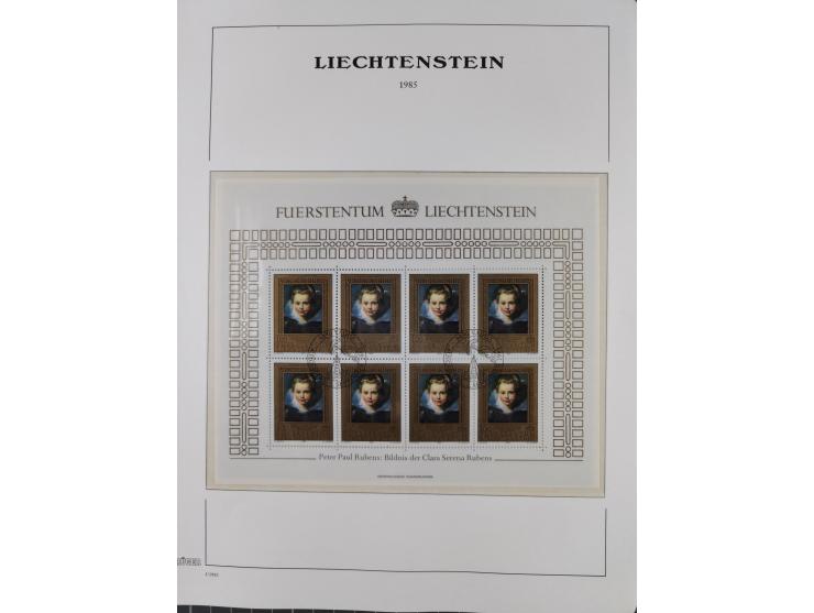 1912/85, Sammlung in gestempelter Erhaltung auf Leuchtturm Vordruckblättern ab 1-3, dabei Mi.3ya, 53-60, 72-77, 82-89, 94-107