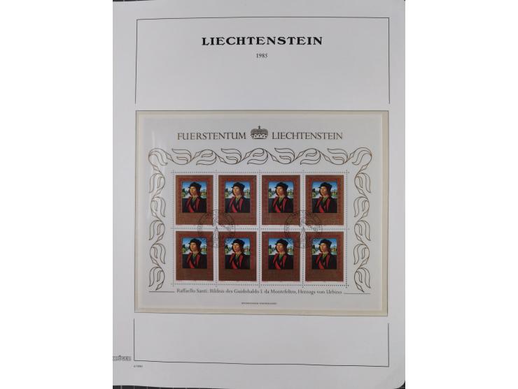 1912/85, Sammlung in gestempelter Erhaltung auf Leuchtturm Vordruckblättern ab 1-3, dabei Mi.3ya, 53-60, 72-77, 82-89, 94-107