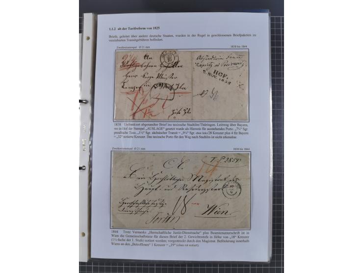 GLEIWITZ: 1817/1950 (ca.), ausstellungsmäßig aufgezogene Sammlung mit reichhaltig zusätzlichem Material, überschlägig rund 35