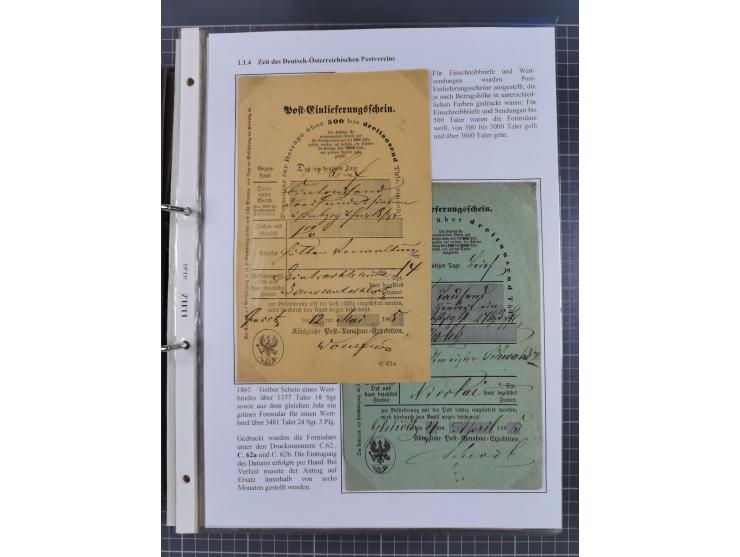 GLEIWITZ: 1817/1950 (ca.), ausstellungsmäßig aufgezogene Sammlung mit reichhaltig zusätzlichem Material, überschlägig rund 35