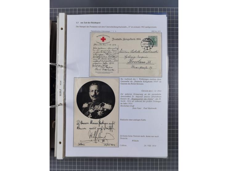 GLEIWITZ: 1817/1950 (ca.), ausstellungsmäßig aufgezogene Sammlung mit reichhaltig zusätzlichem Material, überschlägig rund 35