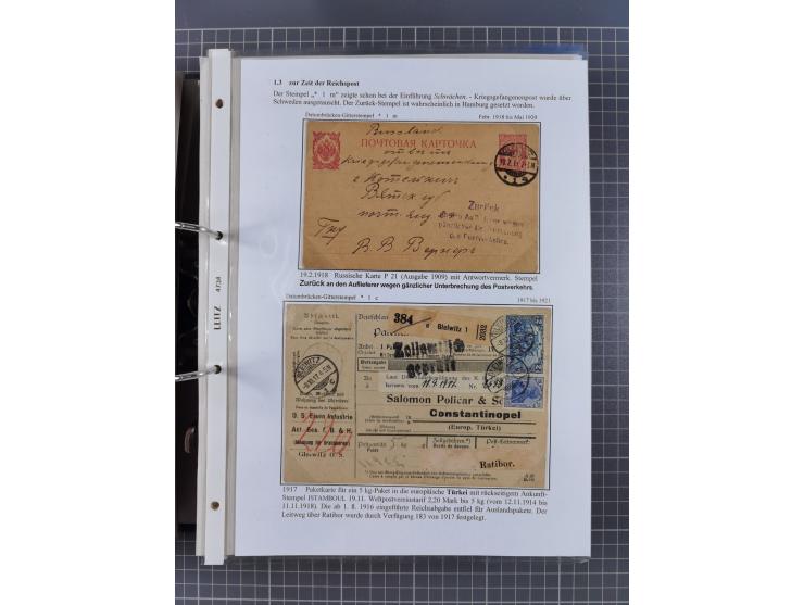 GLEIWITZ: 1817/1950 (ca.), ausstellungsmäßig aufgezogene Sammlung mit reichhaltig zusätzlichem Material, überschlägig rund 35