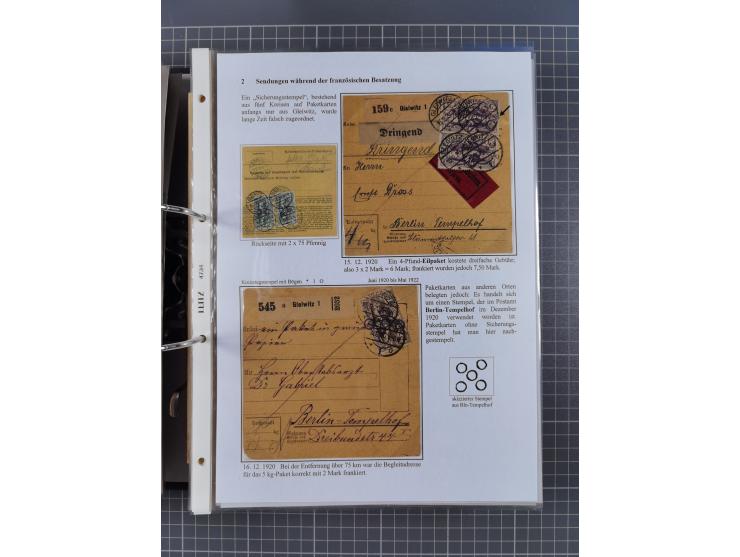 GLEIWITZ: 1817/1950 (ca.), ausstellungsmäßig aufgezogene Sammlung mit reichhaltig zusätzlichem Material, überschlägig rund 35