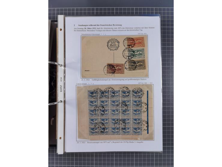 GLEIWITZ: 1817/1950 (ca.), ausstellungsmäßig aufgezogene Sammlung mit reichhaltig zusätzlichem Material, überschlägig rund 35