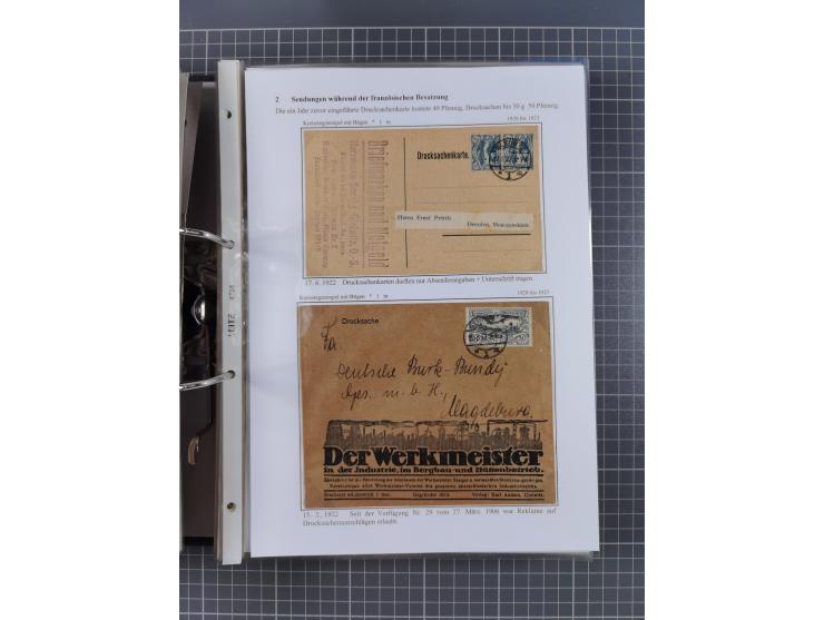 GLEIWITZ: 1817/1950 (ca.), ausstellungsmäßig aufgezogene Sammlung mit reichhaltig zusätzlichem Material, überschlägig rund 35