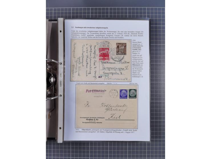 GLEIWITZ: 1817/1950 (ca.), ausstellungsmäßig aufgezogene Sammlung mit reichhaltig zusätzlichem Material, überschlägig rund 35