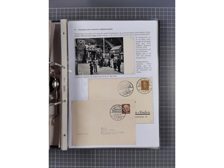 GLEIWITZ: 1817/1950 (ca.), ausstellungsmäßig aufgezogene Sammlung mit reichhaltig zusätzlichem Material, überschlägig rund 35