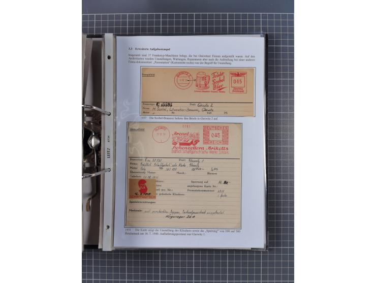 GLEIWITZ: 1817/1950 (ca.), ausstellungsmäßig aufgezogene Sammlung mit reichhaltig zusätzlichem Material, überschlägig rund 35