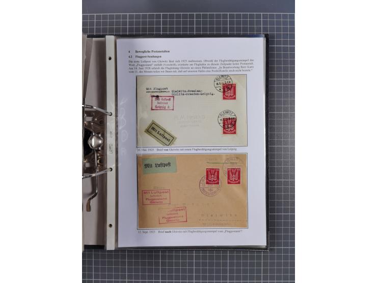 GLEIWITZ: 1817/1950 (ca.), ausstellungsmäßig aufgezogene Sammlung mit reichhaltig zusätzlichem Material, überschlägig rund 35