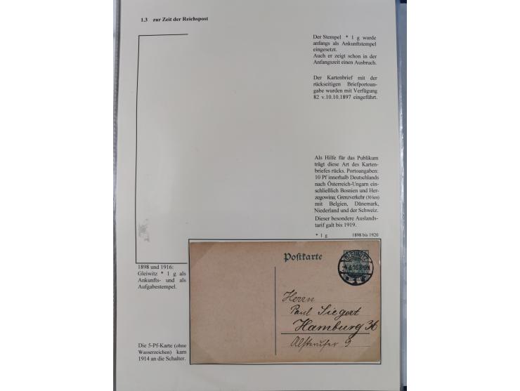 GLEIWITZ: 1817/1950 (ca.), ausstellungsmäßig aufgezogene Sammlung mit reichhaltig zusätzlichem Material, überschlägig rund 35