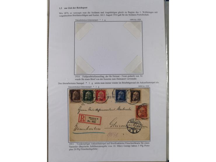 GLEIWITZ: 1817/1950 (ca.), ausstellungsmäßig aufgezogene Sammlung mit reichhaltig zusätzlichem Material, überschlägig rund 35