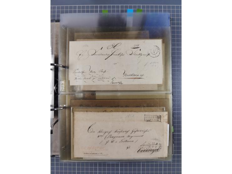 GLEIWITZ: 1817/1950 (ca.), ausstellungsmäßig aufgezogene Sammlung mit reichhaltig zusätzlichem Material, überschlägig rund 35