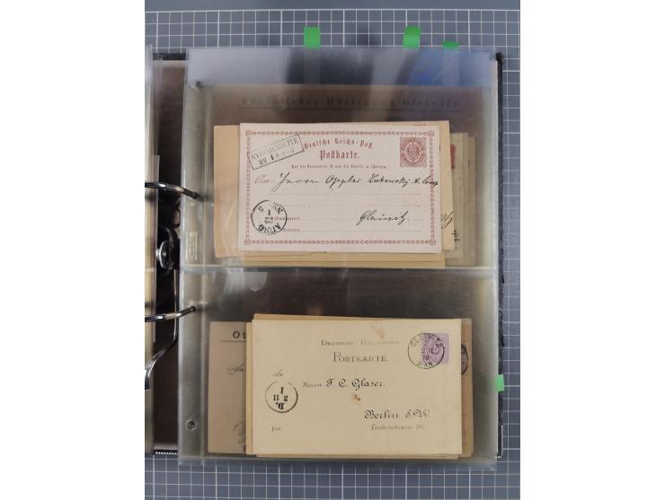 GLEIWITZ: 1817/1950 (ca.), ausstellungsmäßig aufgezogene Sammlung mit reichhaltig zusätzlichem Material, überschlägig rund 35