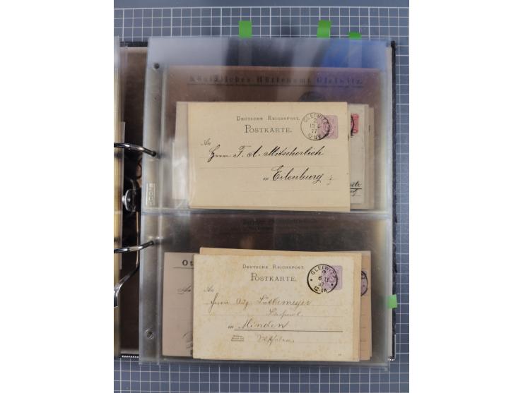 GLEIWITZ: 1817/1950 (ca.), ausstellungsmäßig aufgezogene Sammlung mit reichhaltig zusätzlichem Material, überschlägig rund 35