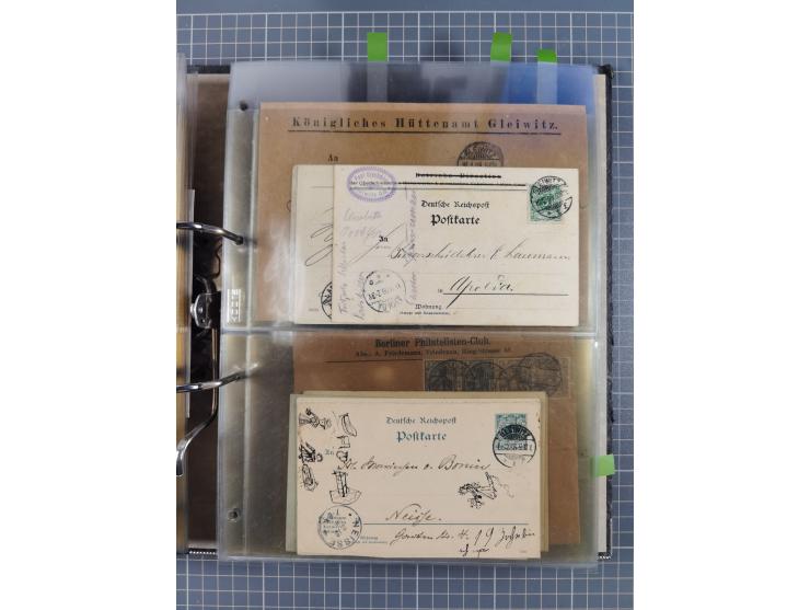 GLEIWITZ: 1817/1950 (ca.), ausstellungsmäßig aufgezogene Sammlung mit reichhaltig zusätzlichem Material, überschlägig rund 35