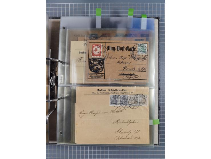 GLEIWITZ: 1817/1950 (ca.), ausstellungsmäßig aufgezogene Sammlung mit reichhaltig zusätzlichem Material, überschlägig rund 35