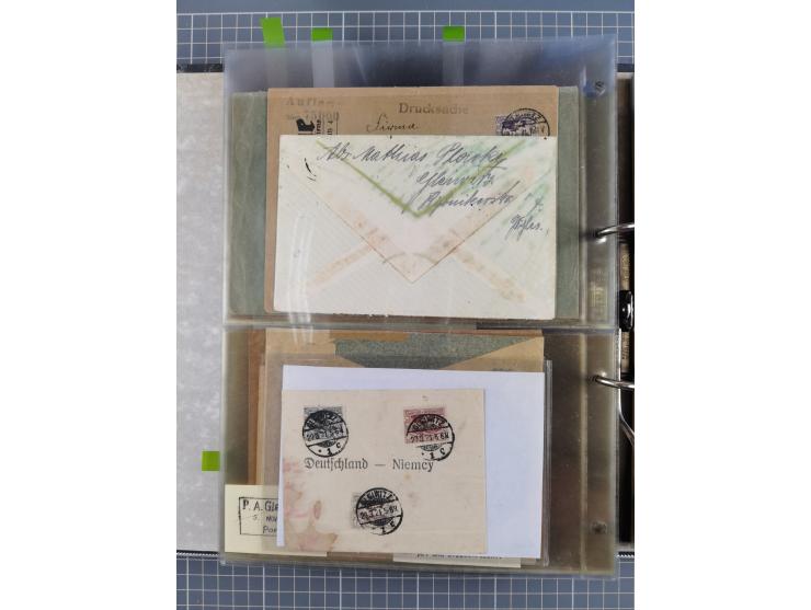 GLEIWITZ: 1817/1950 (ca.), ausstellungsmäßig aufgezogene Sammlung mit reichhaltig zusätzlichem Material, überschlägig rund 35