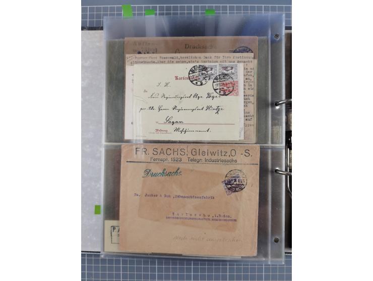 GLEIWITZ: 1817/1950 (ca.), ausstellungsmäßig aufgezogene Sammlung mit reichhaltig zusätzlichem Material, überschlägig rund 35