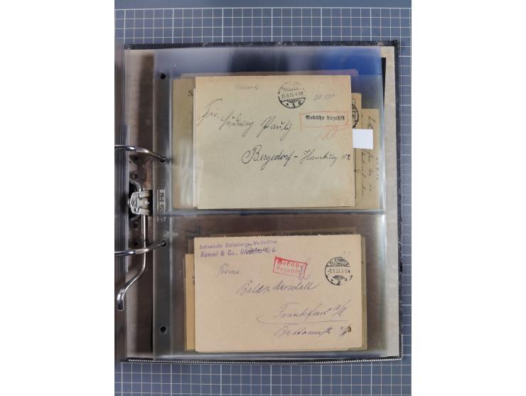 GLEIWITZ: 1817/1950 (ca.), ausstellungsmäßig aufgezogene Sammlung mit reichhaltig zusätzlichem Material, überschlägig rund 35