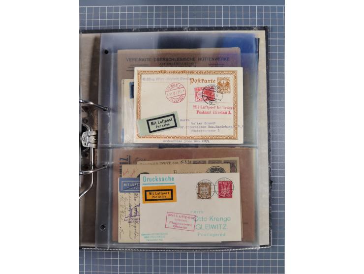 GLEIWITZ: 1817/1950 (ca.), ausstellungsmäßig aufgezogene Sammlung mit reichhaltig zusätzlichem Material, überschlägig rund 35